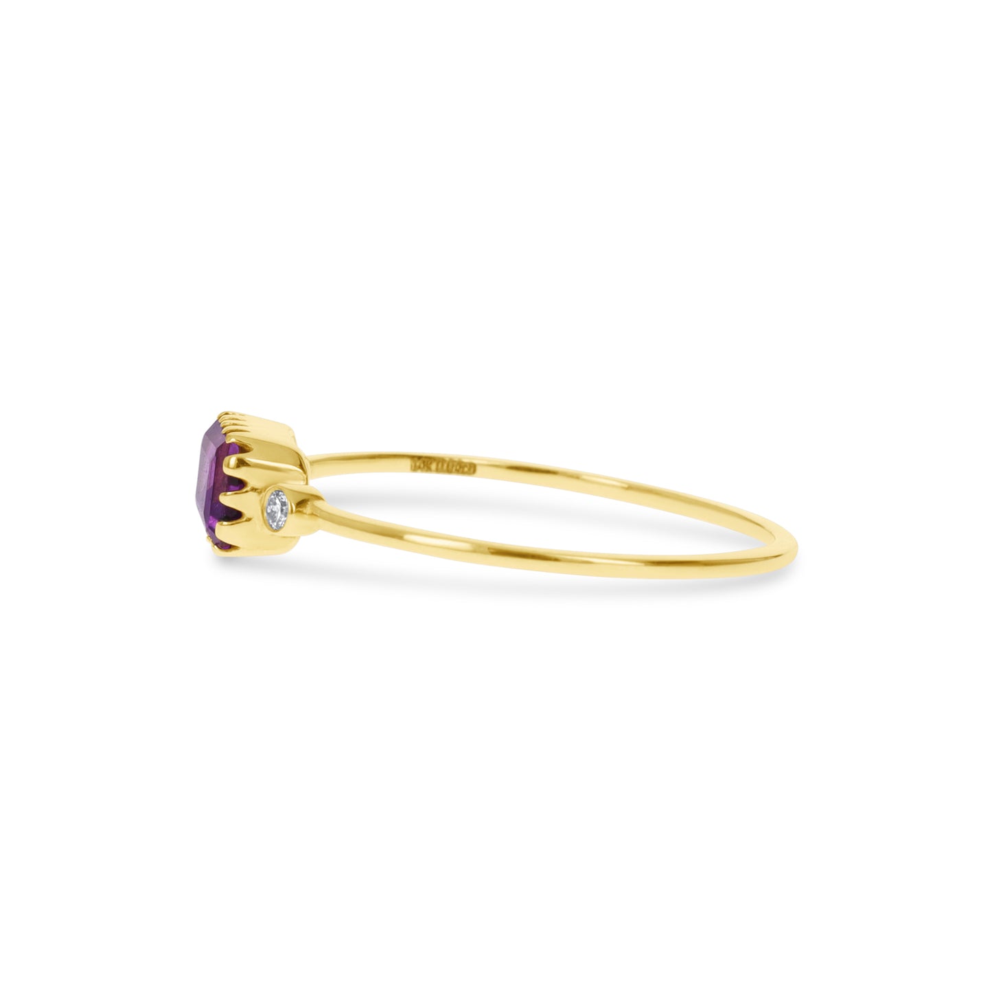 Vintage Inspired Purple Amethyst Ring