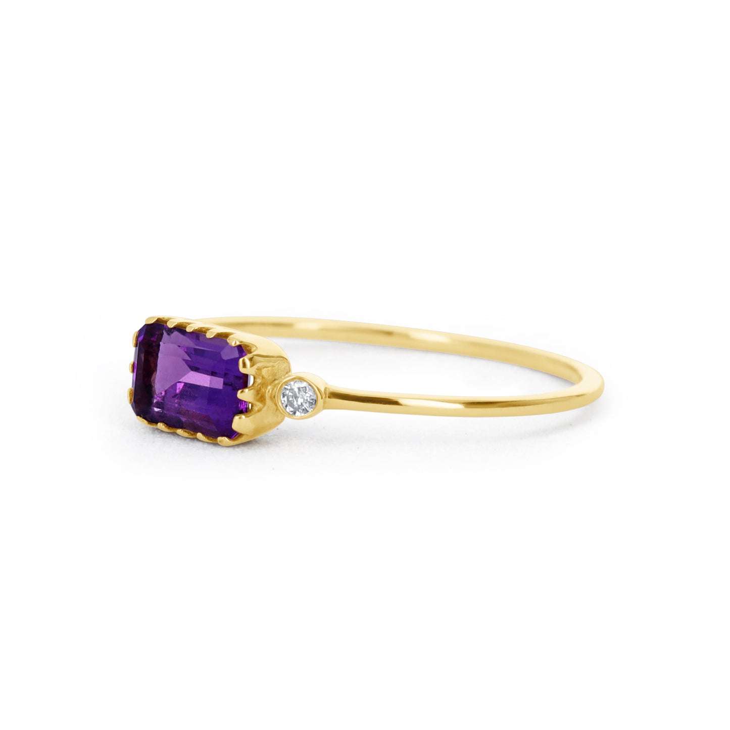 Purple Gemstone Engagement Ring from Alexandra Marks Jewelry