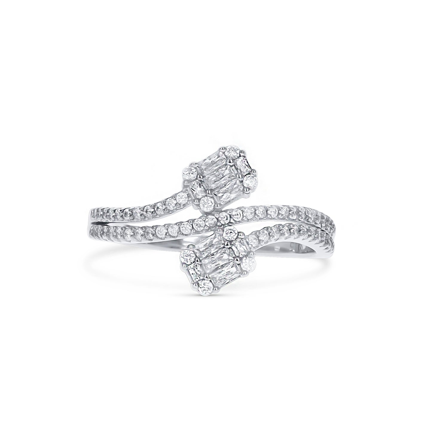 Baguette CZ Wrap Ring - Alexandra Marks Jewelry