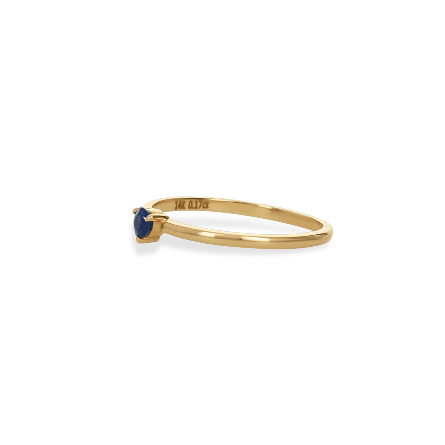 Sapphire Birthstone Ring in 14kt Yellow Gold | Alexandra Marks Jewelry