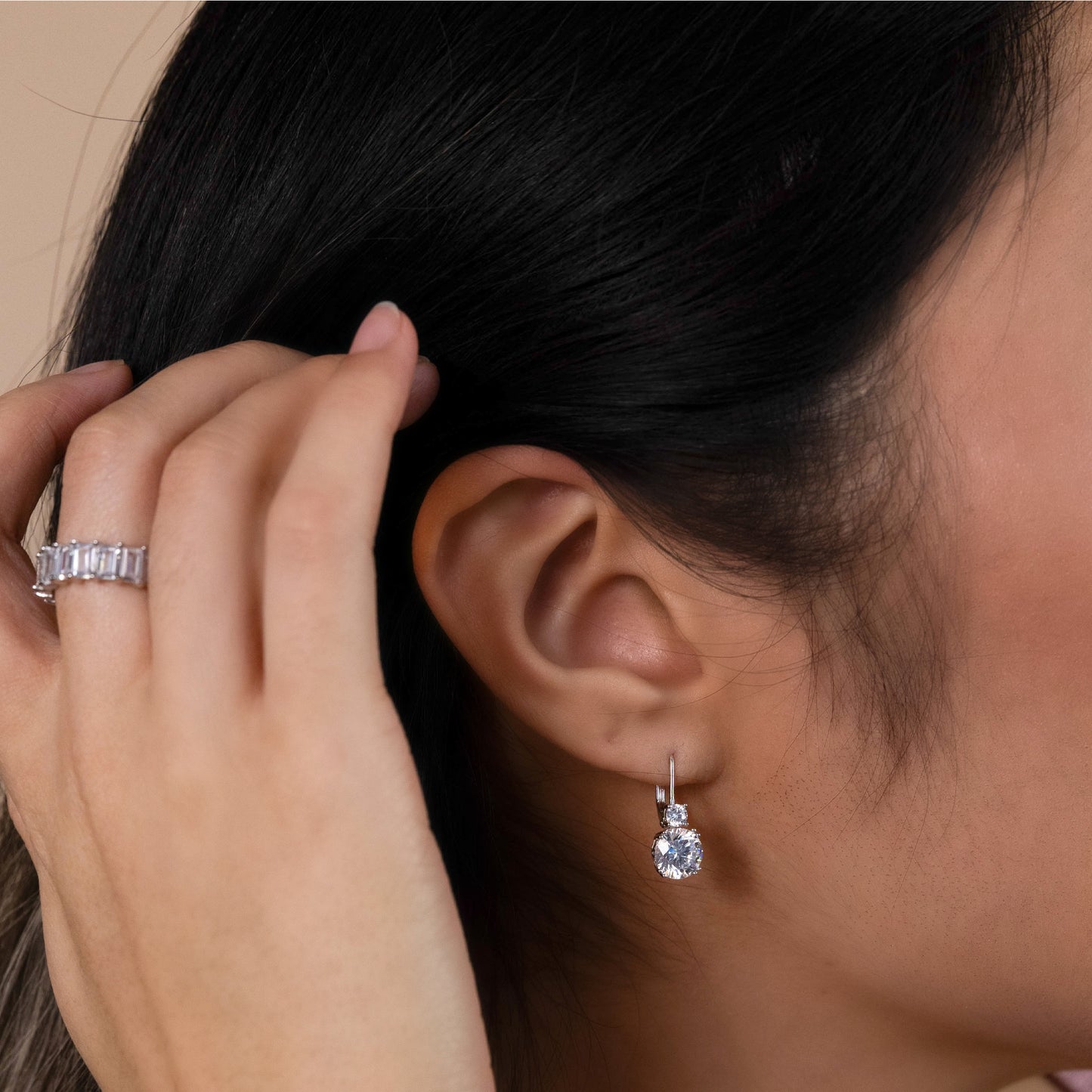 Classic CZ Drop Earrings from Alexandra Marks Jewelry
