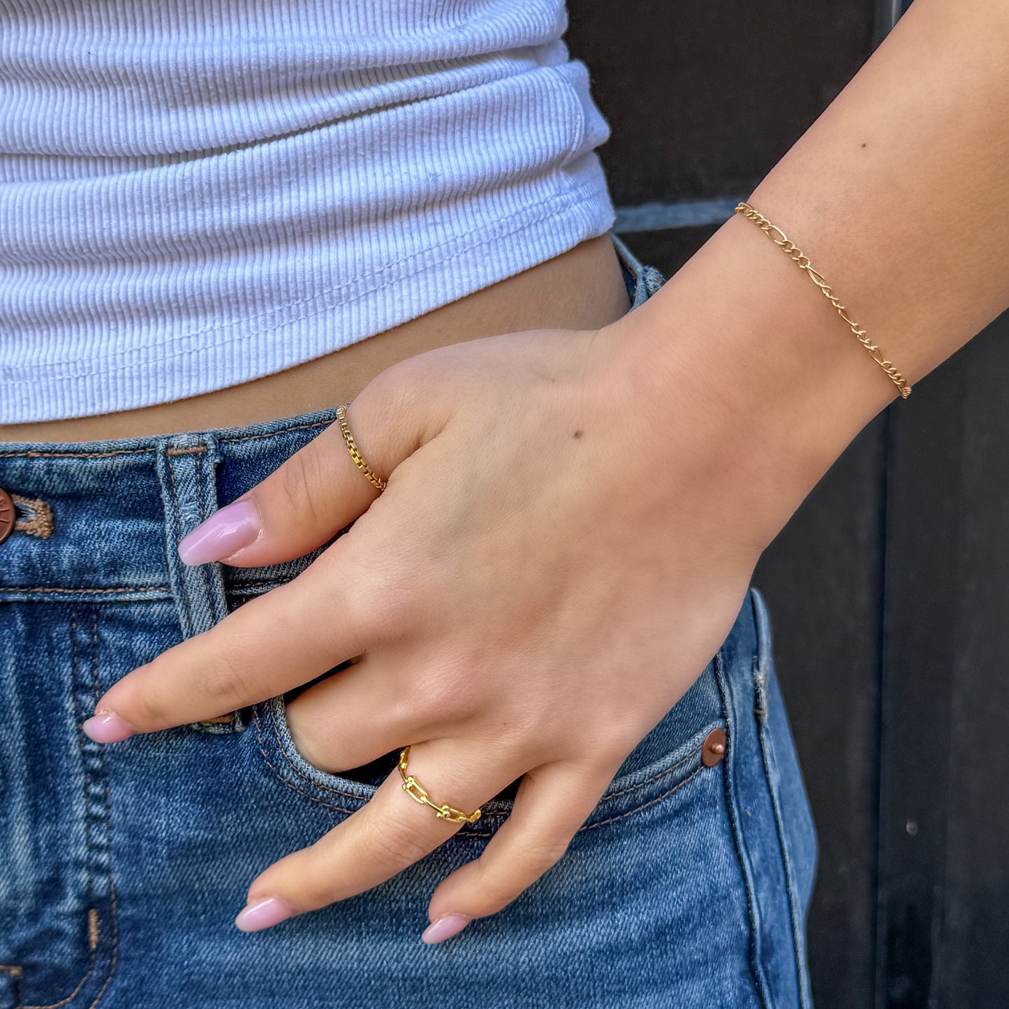 Oval Chain Link Ring | Alexandra Marks Jewelry