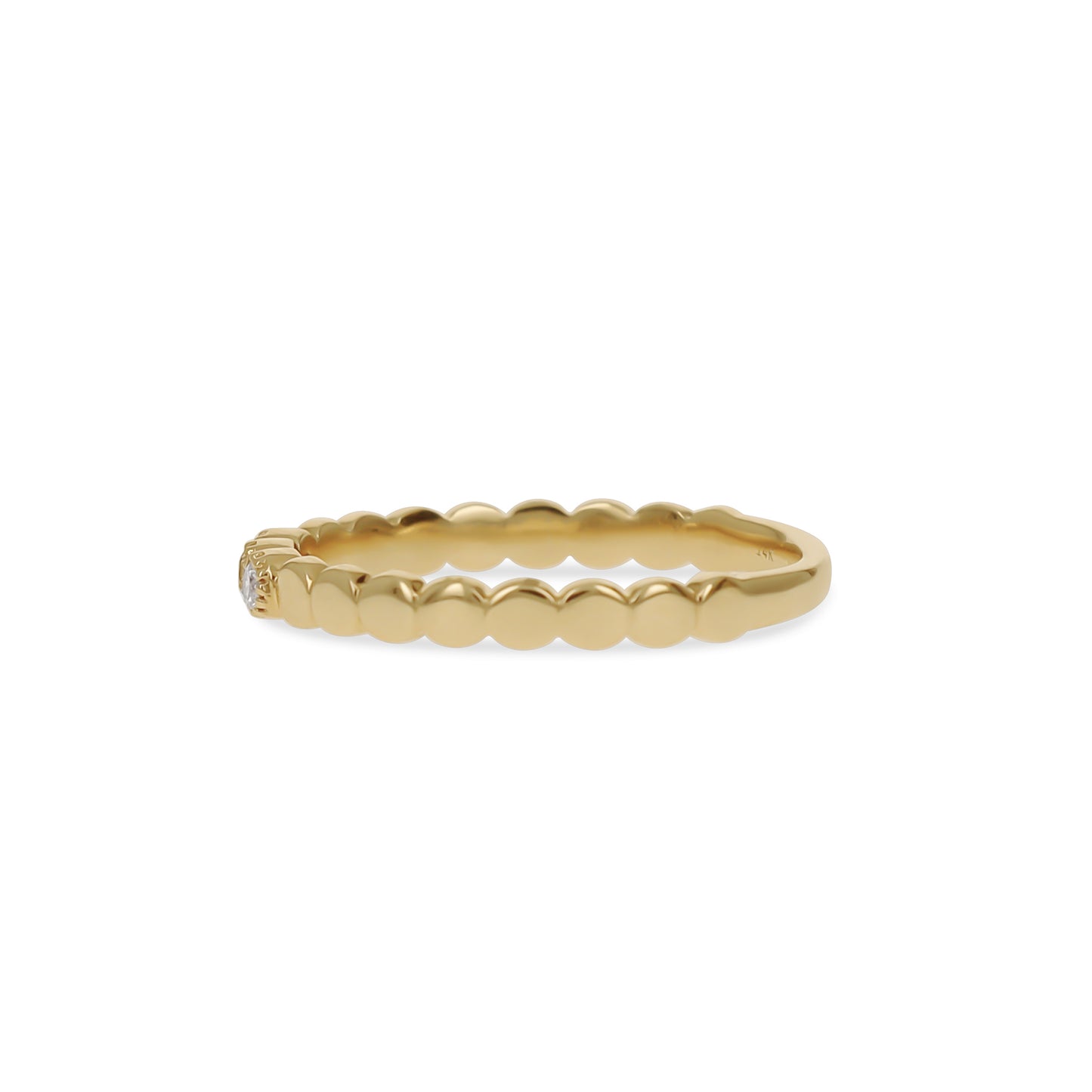 Simple Diamond Stacking Ring in 14kt Gold