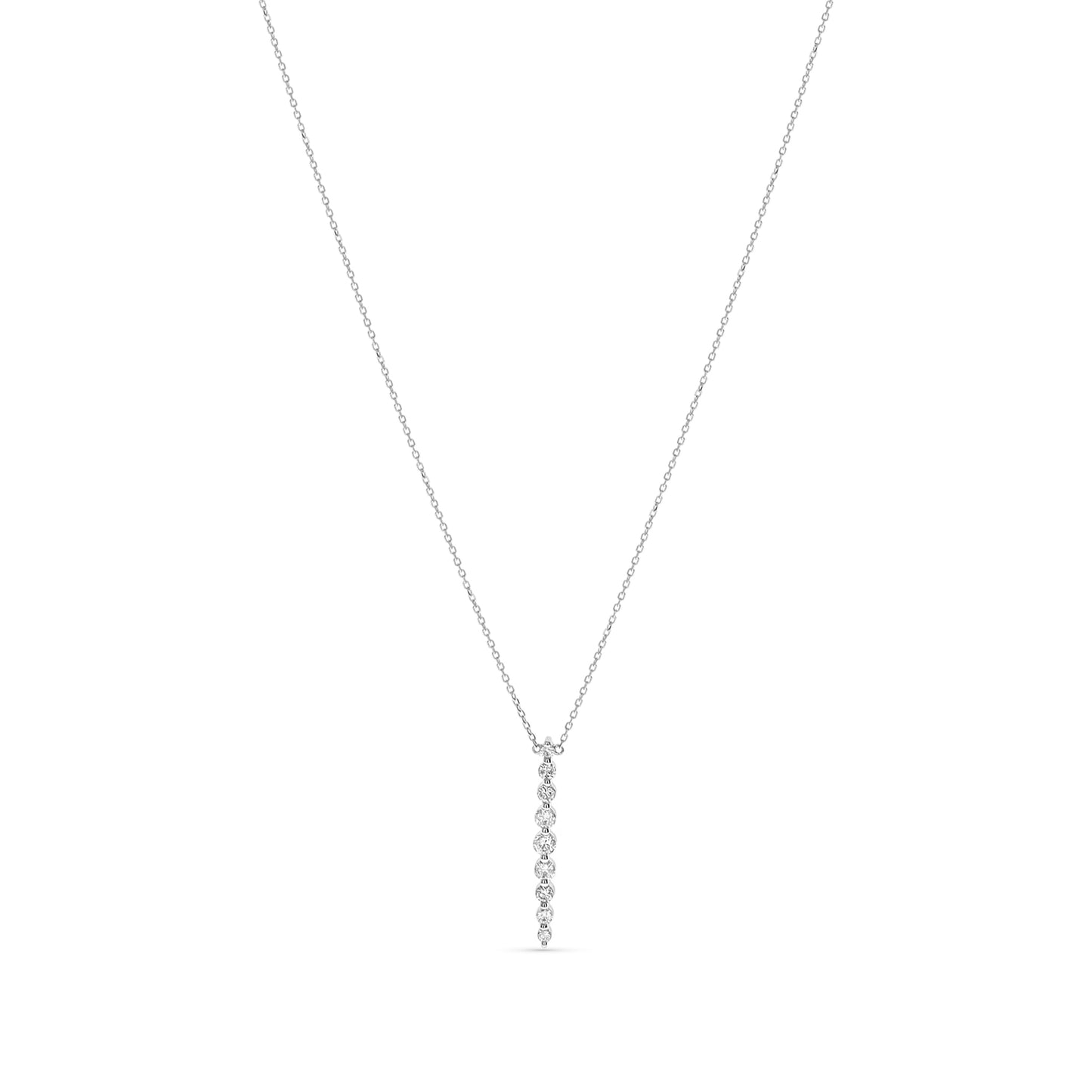 Long Diamond Bar Drop Necklace from Alexandra Marks Jewelry