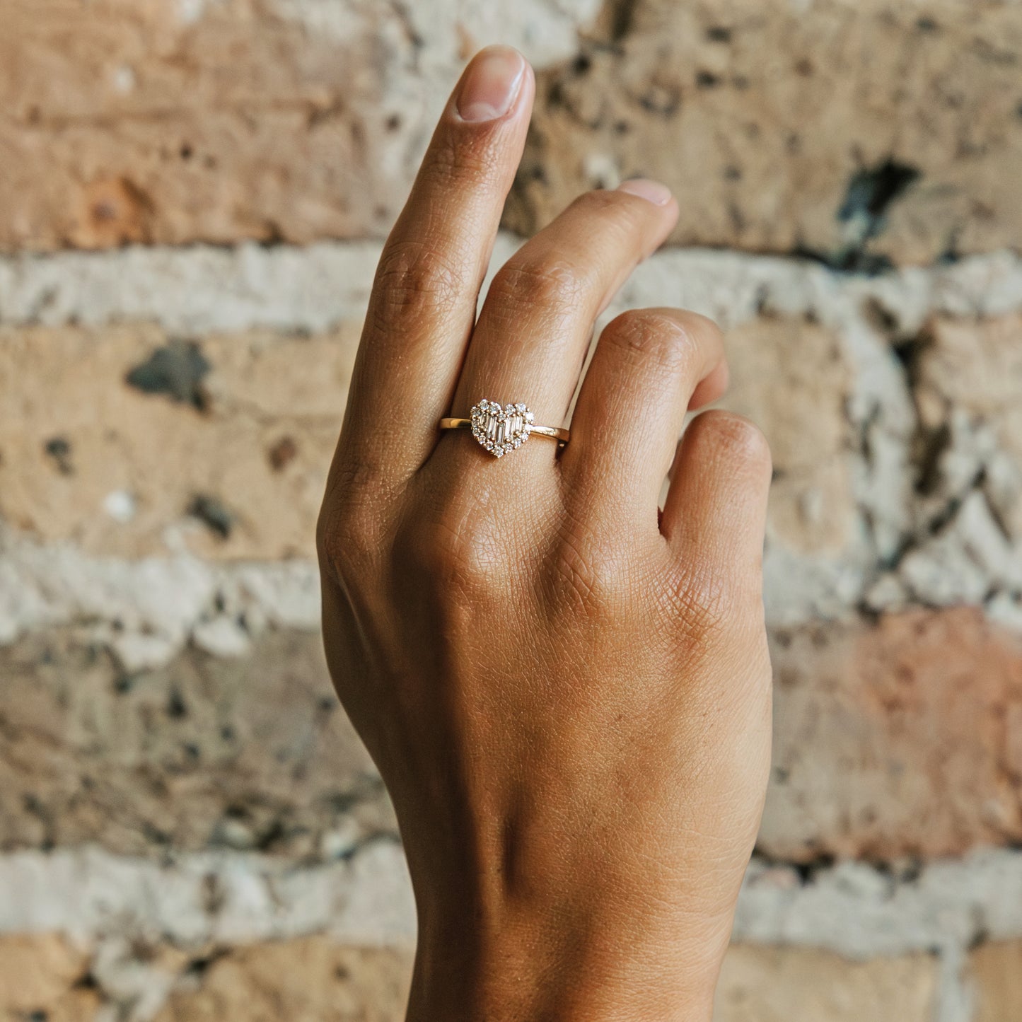 Diamond Bold Heart Ring