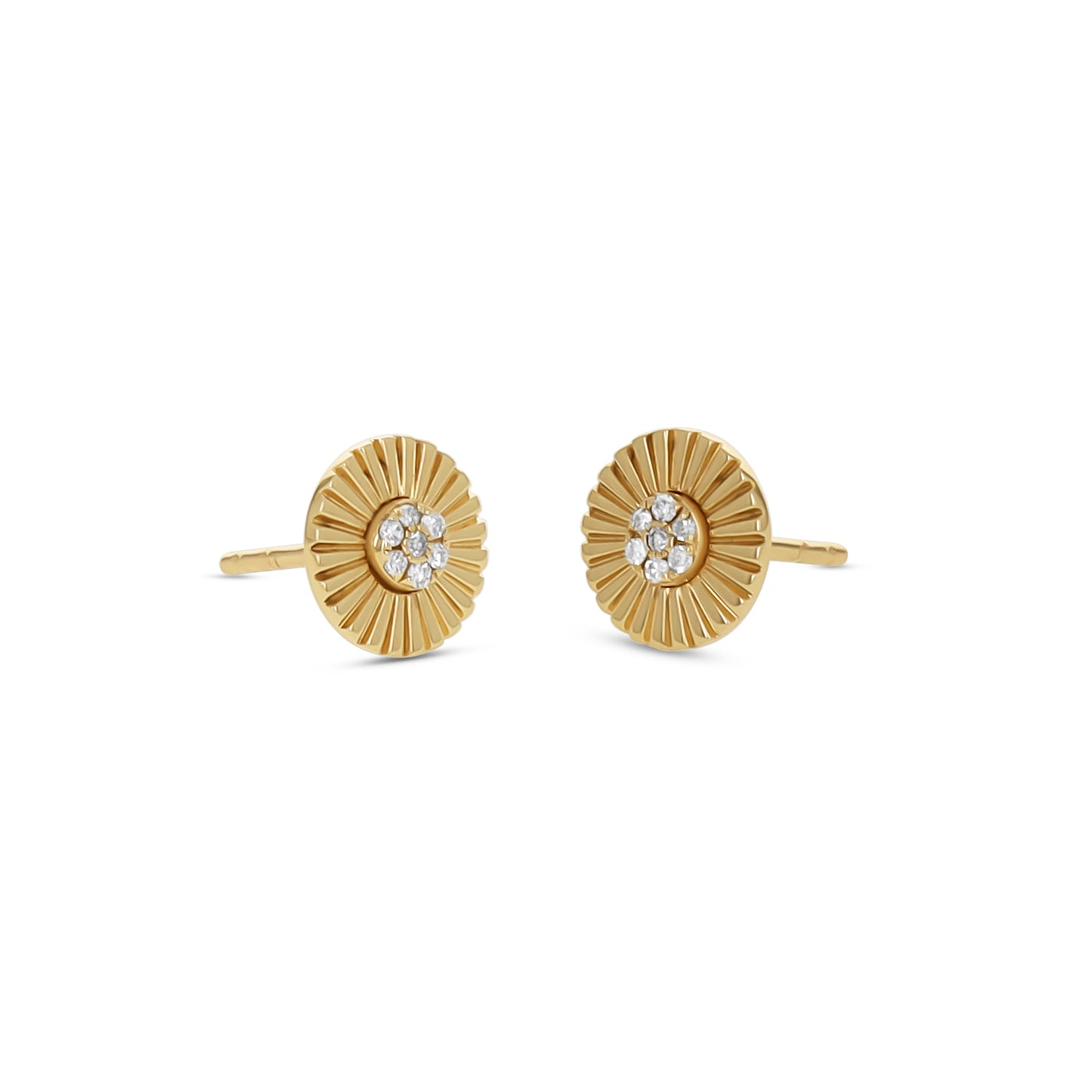 Statement Diamond Stud Earrings from Alexandra Marks Jewelry in Chicago.