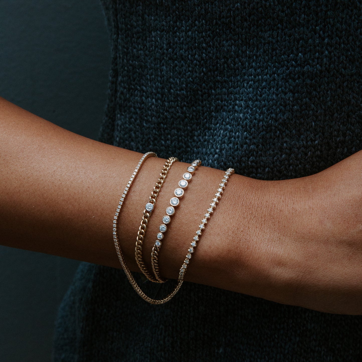 14k Gold Diamond Tennis Bracelets from Alexandra Marks Jewelry