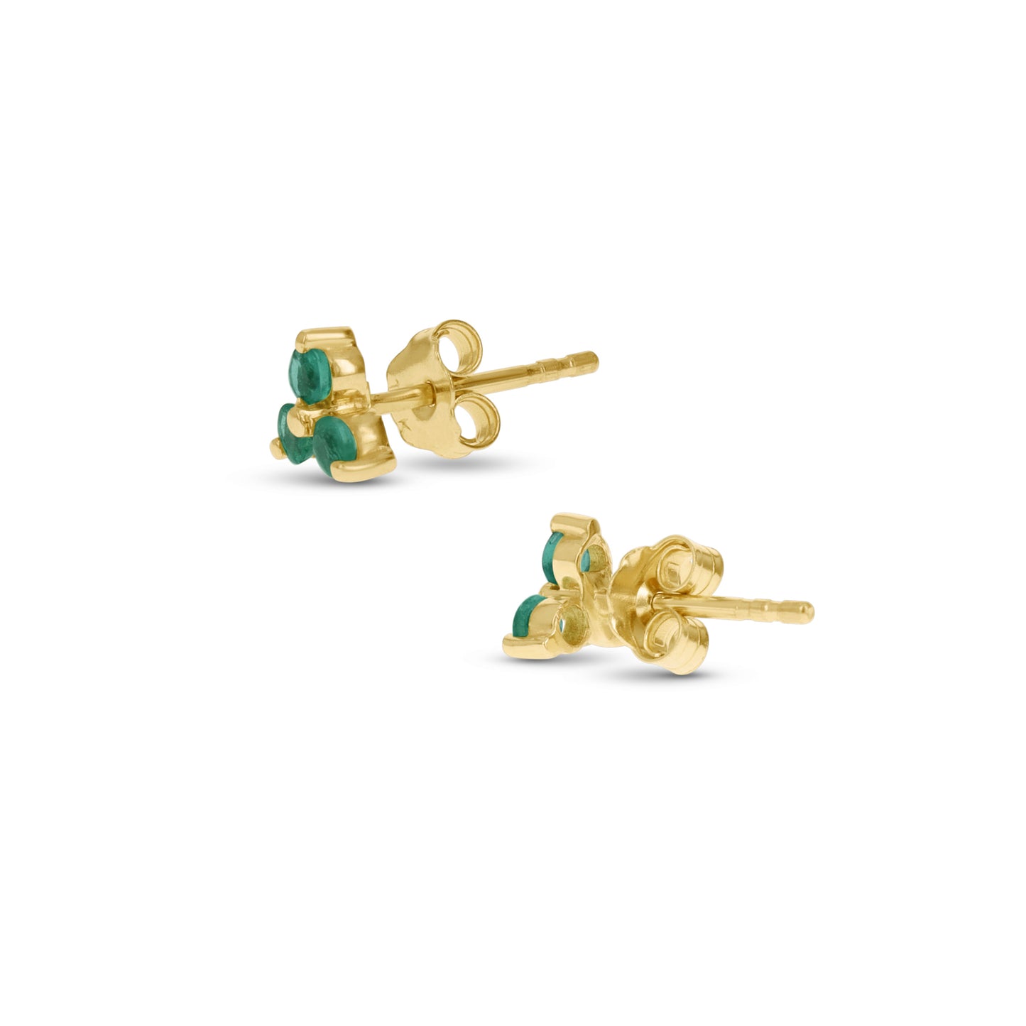 Emerald Gemstone Studs