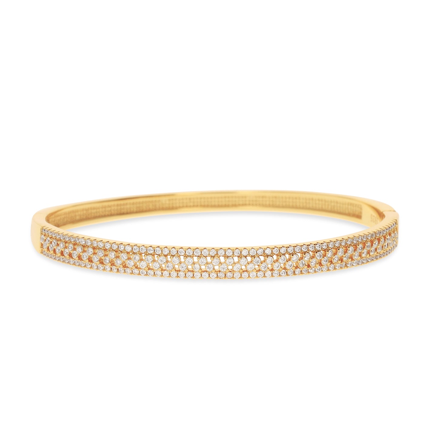 Gold Wave Bangle Bracelet | Alexandra Marks