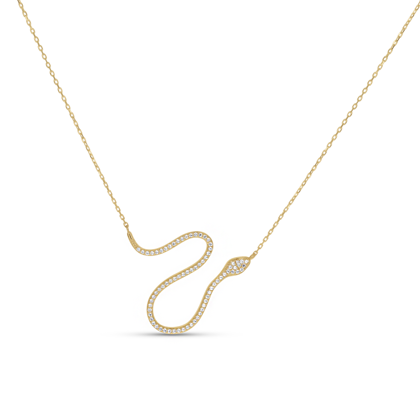 Unique Snake Necklace In Gold From Alexandra Marks Jewelry
