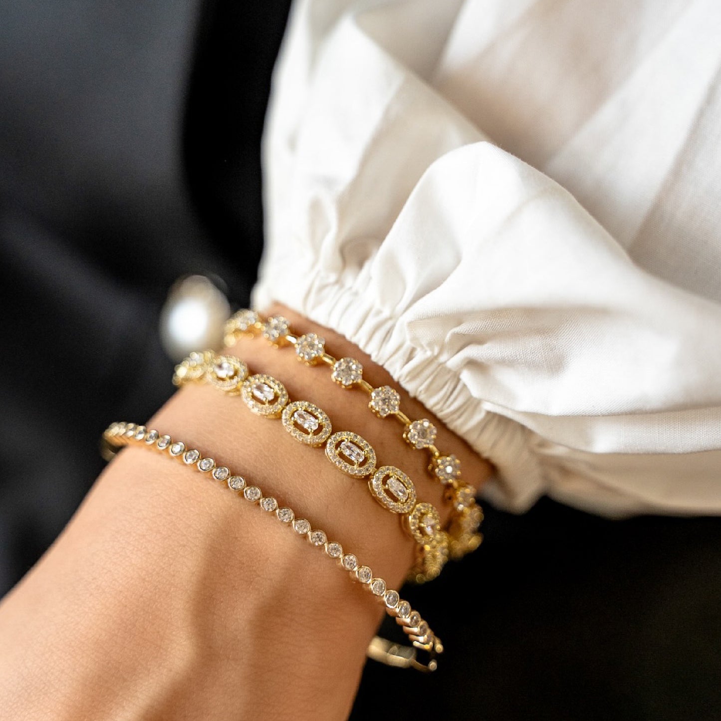 Gold Bouquet Bracelet from Alexandra Marks Jewelry