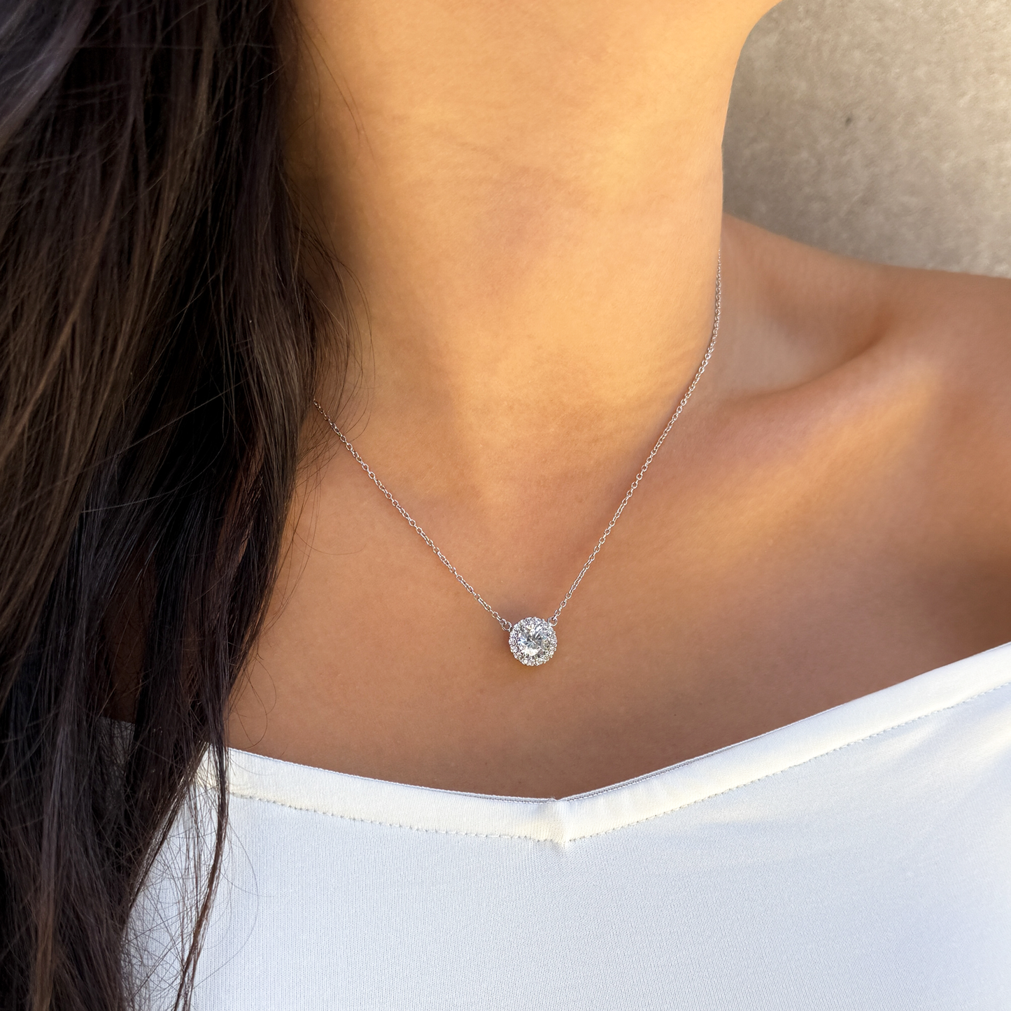 Classic Solitaire Necklace From Alexandra Marks Jewelry