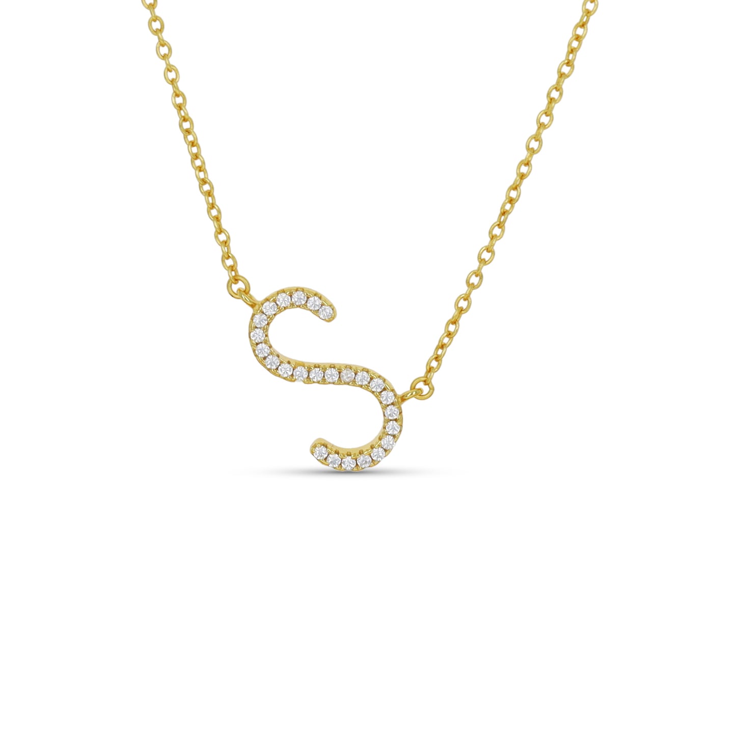 CZ Initial Necklace from Alexandra Marks Jewelry