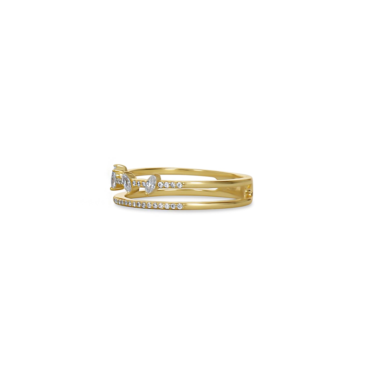Layered Mixed Stone Rings