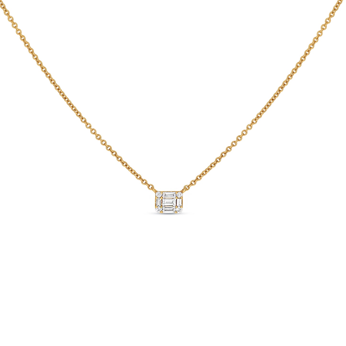 Tiny Diamond Solitaire Necklace from Alexandra Marks