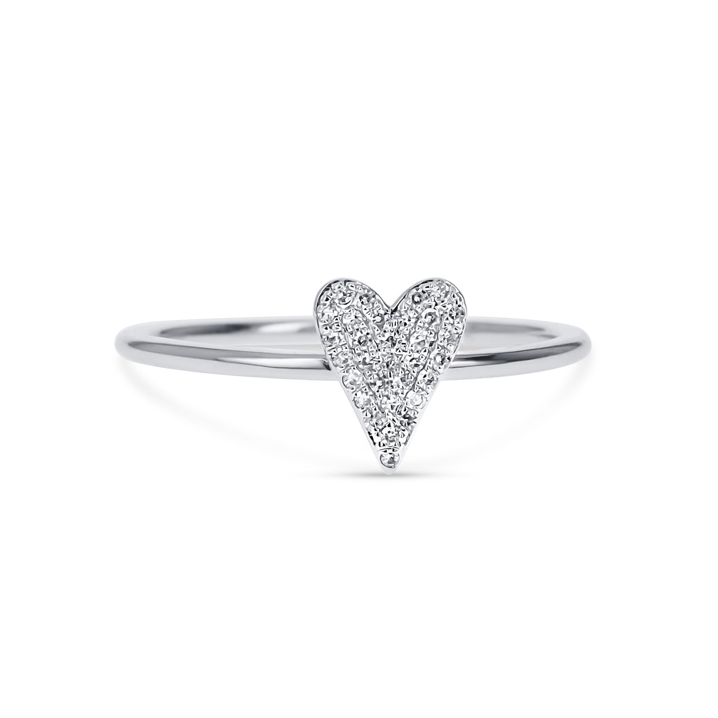 Mini Diamond Heart Ring