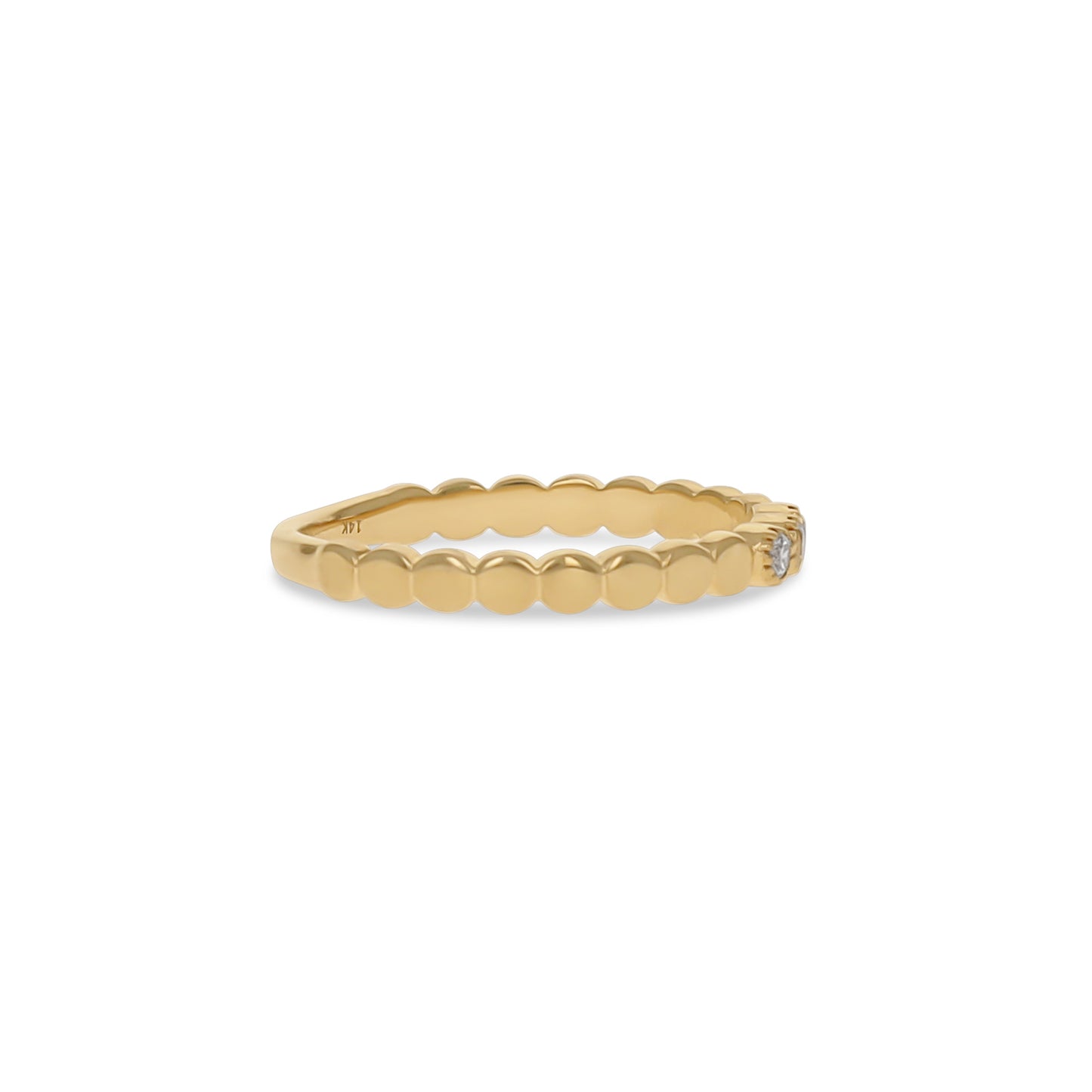 Modern Diamond Band in 14kt Gold | Alexandra Marks Jewelry