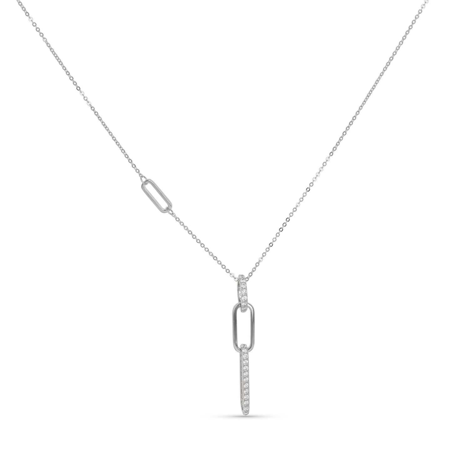 Silver Chain Link Statement Necklace From Alexandra Marks Jewelry