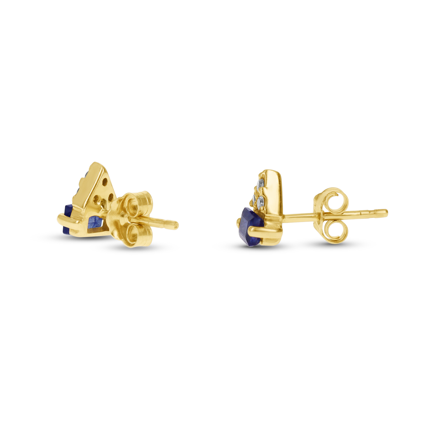 Diamond September Birthstone Stud Earrings