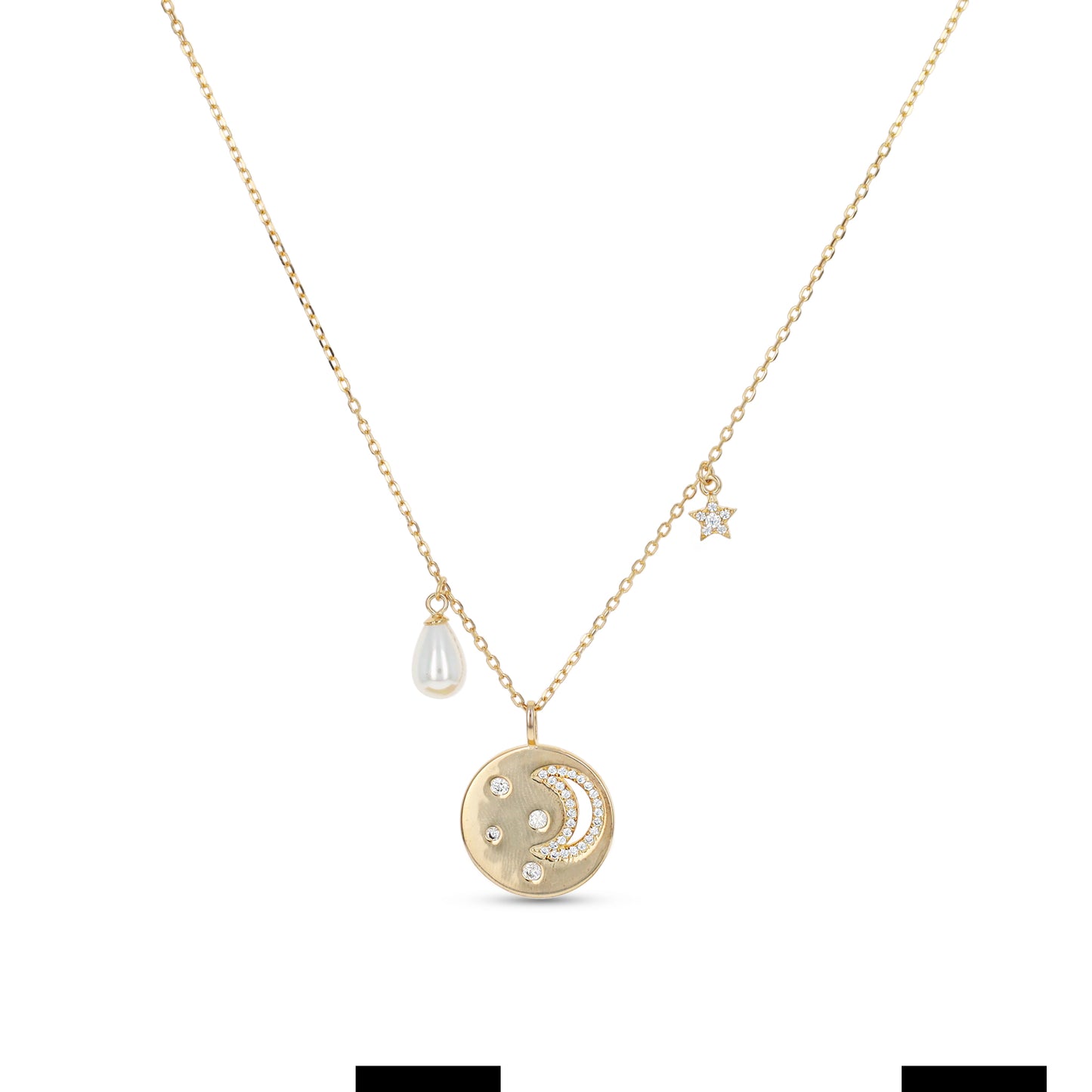 Moon Disc Charm Necklace | Alexandra Marks Jewelry