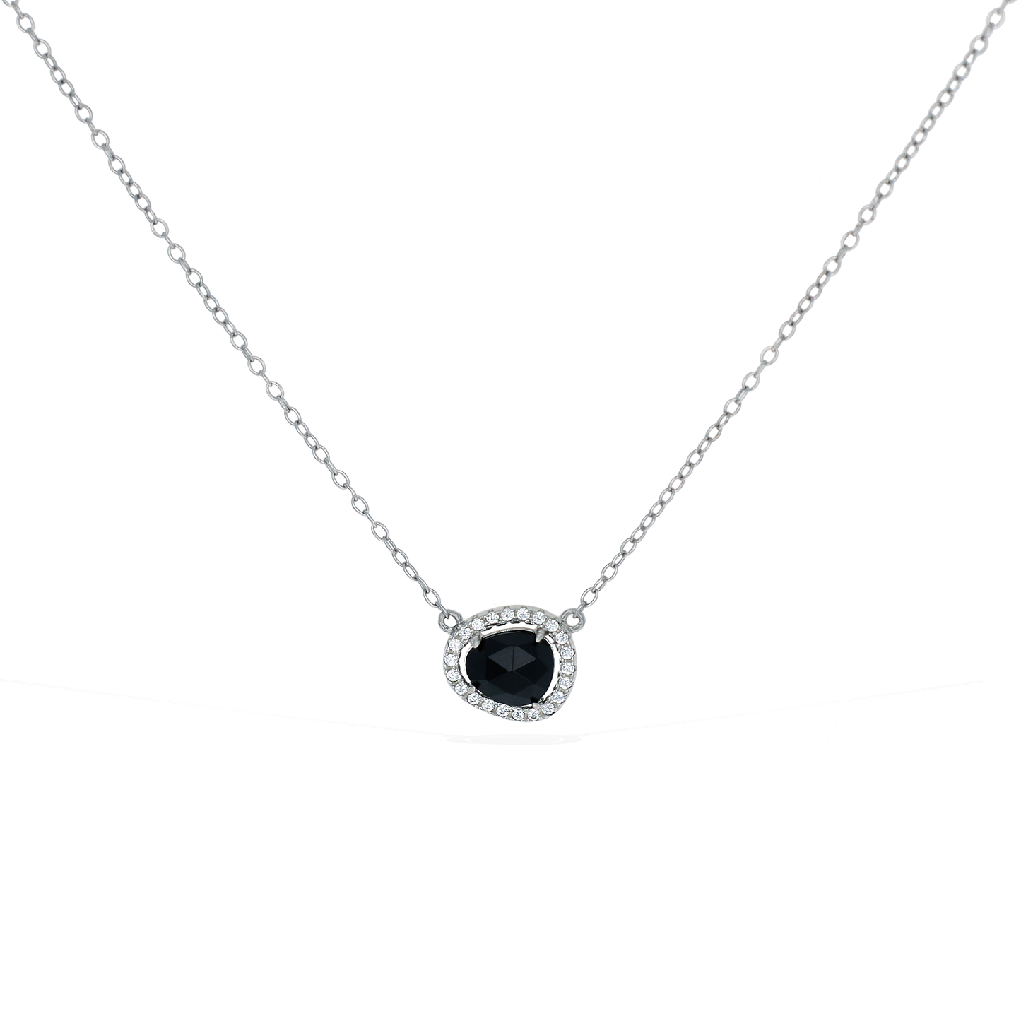 Black Onyx Free Form Necklace