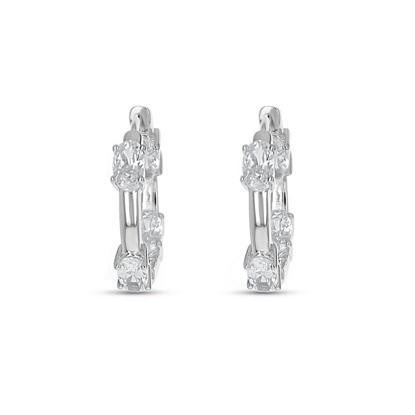 Medium Sterling Silver Hoop Earrings