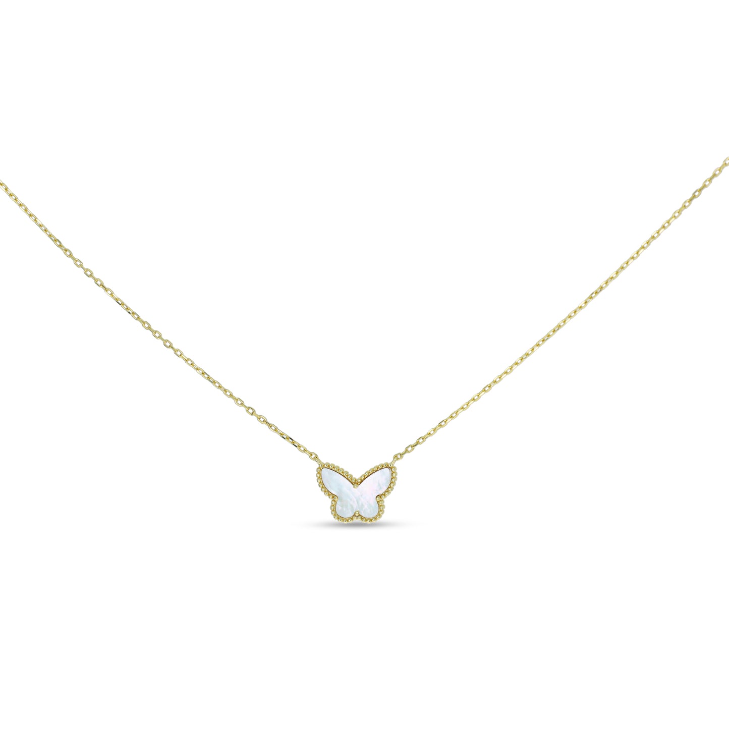 Pearl Butterfly Necklace in Gold | Alexandra Marks Jewelry
