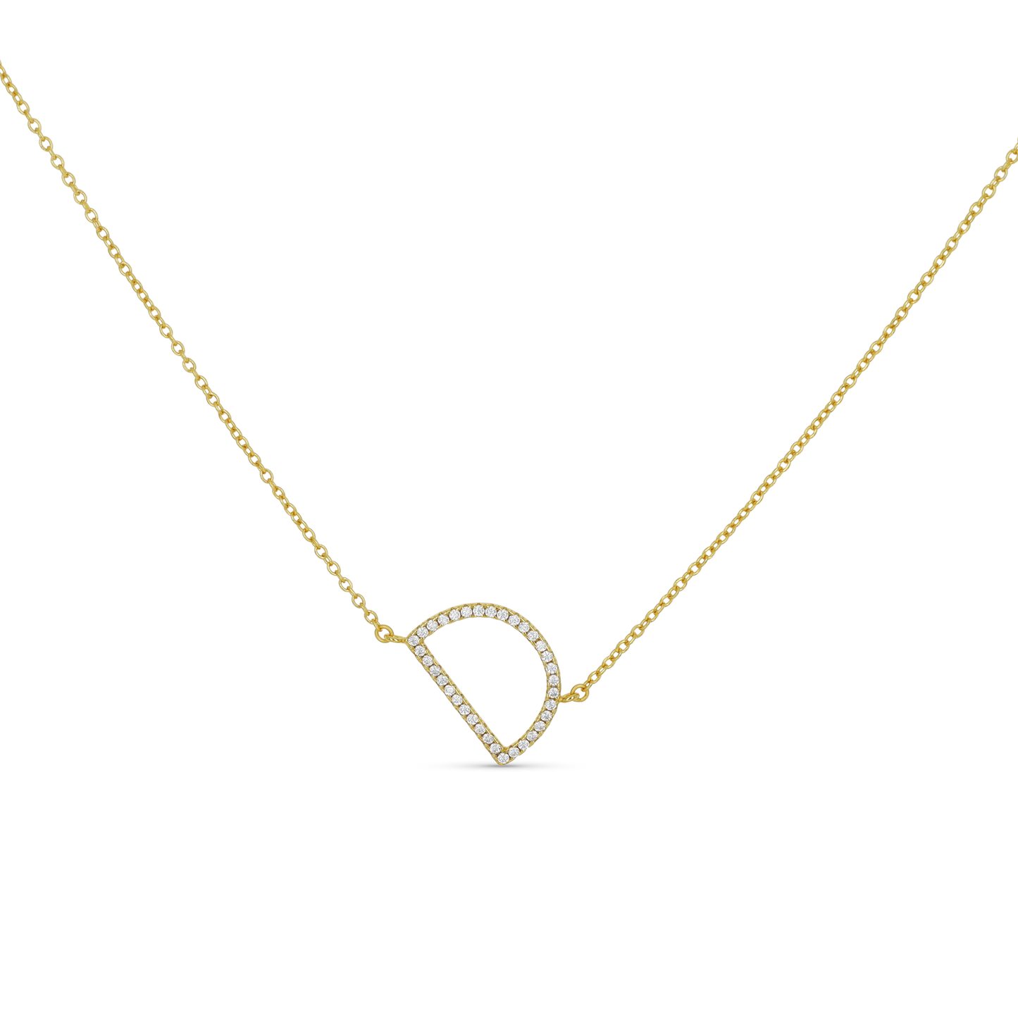 Gold Letter D Initial Necklace | Alexandra Marks Jewelry