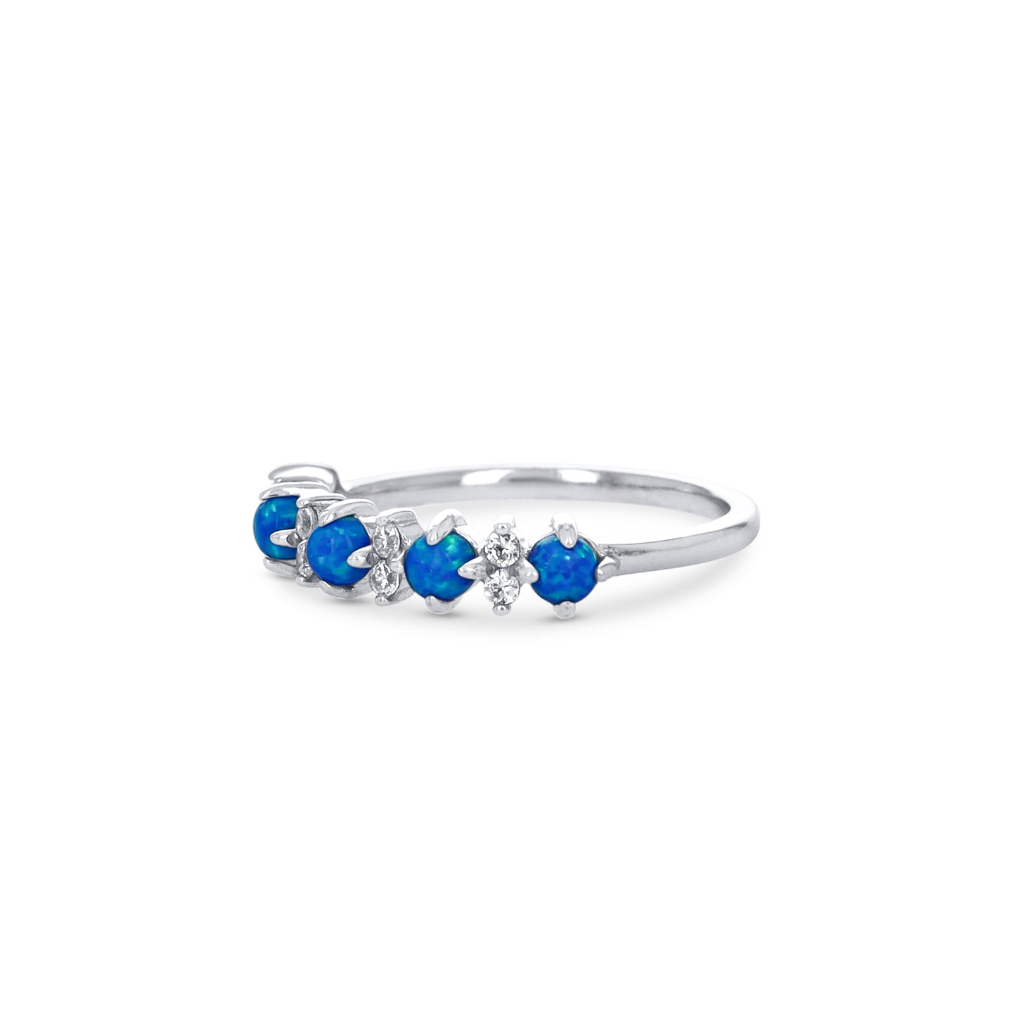 Vintage Silver Opal Ring
