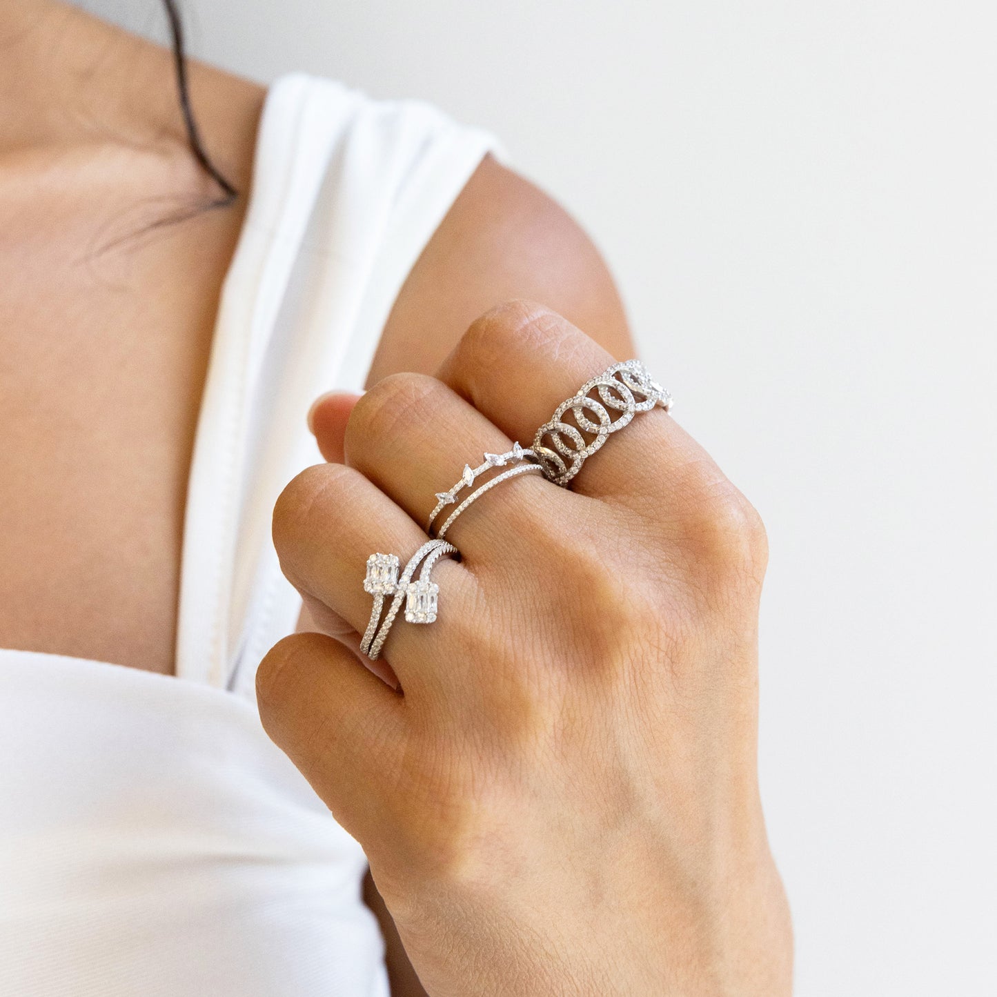 Dainty Sterling Silver Fashion Rings from Alexandra Marks Jewelry
