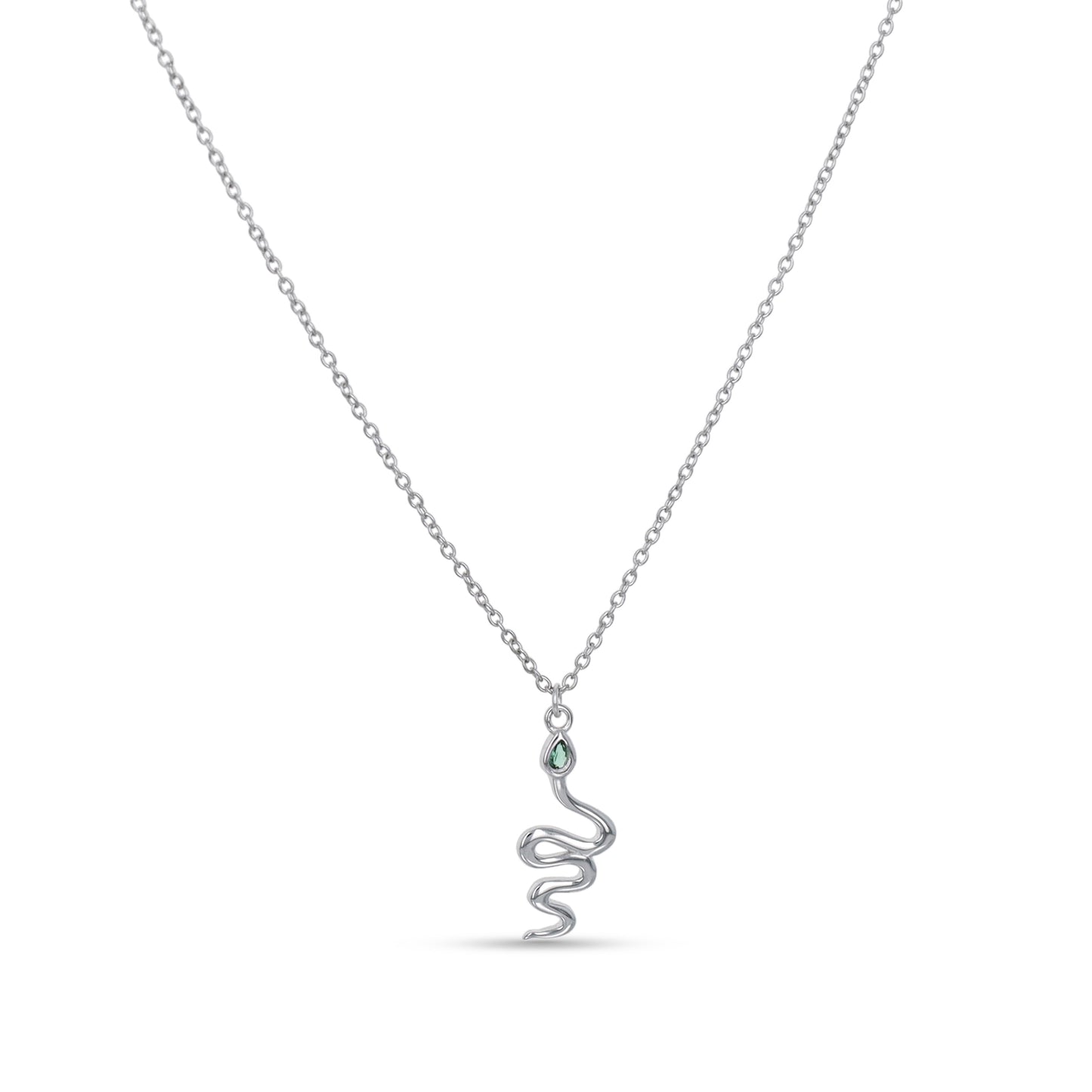 Silver Snake Pendant Necklace From Alexandra Marks Jewelry