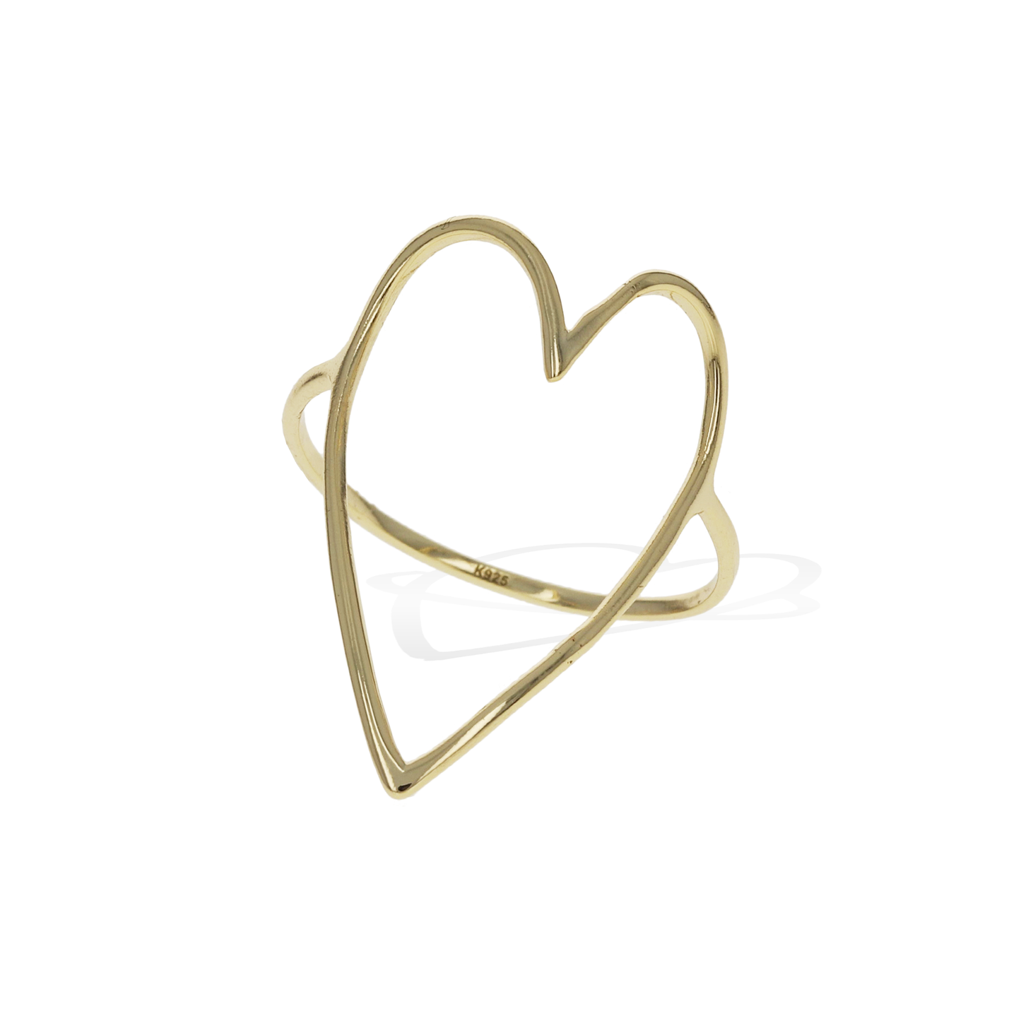 Open Heart Statement Ring