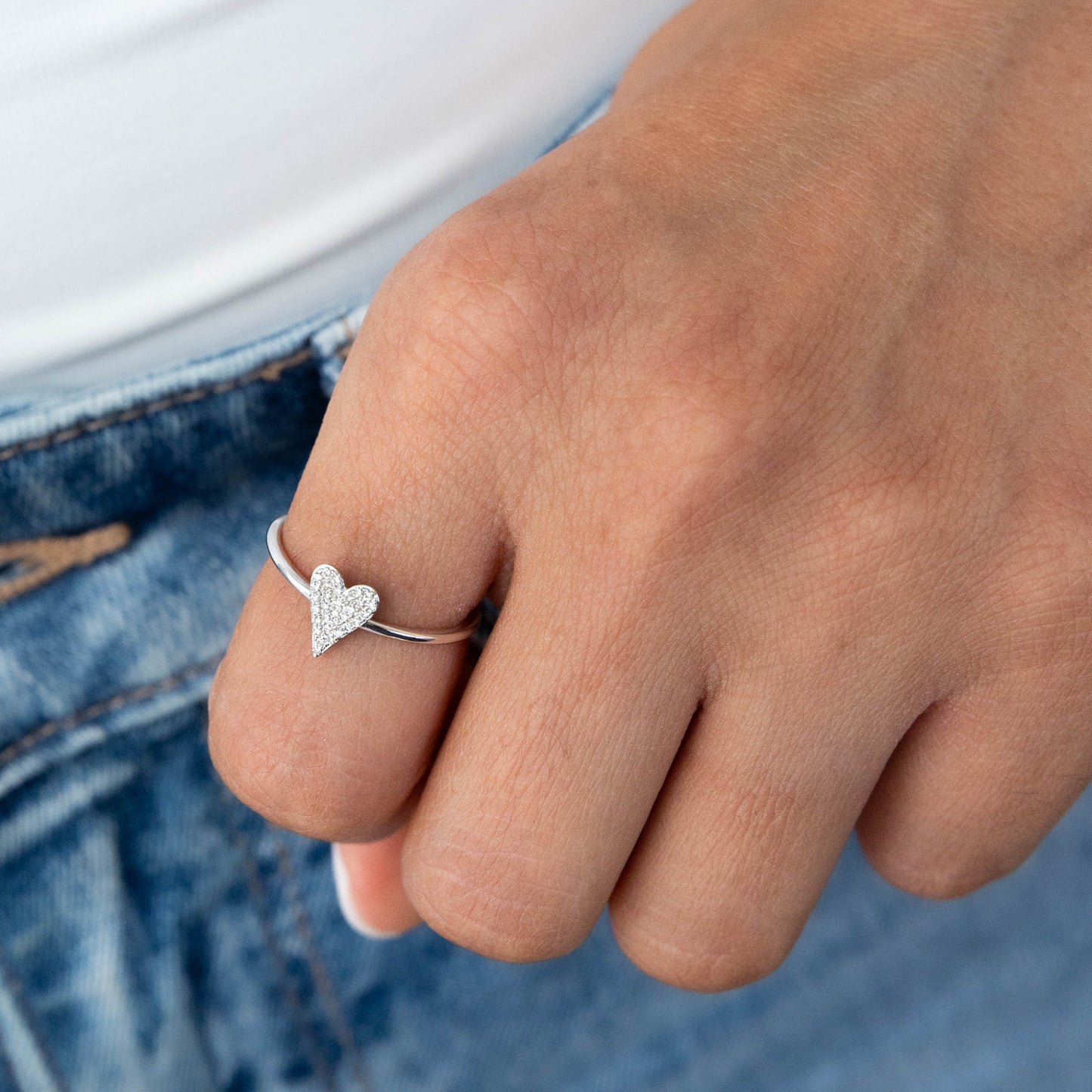 Diamond Heart Ring from Alexandra Marks Jewelry