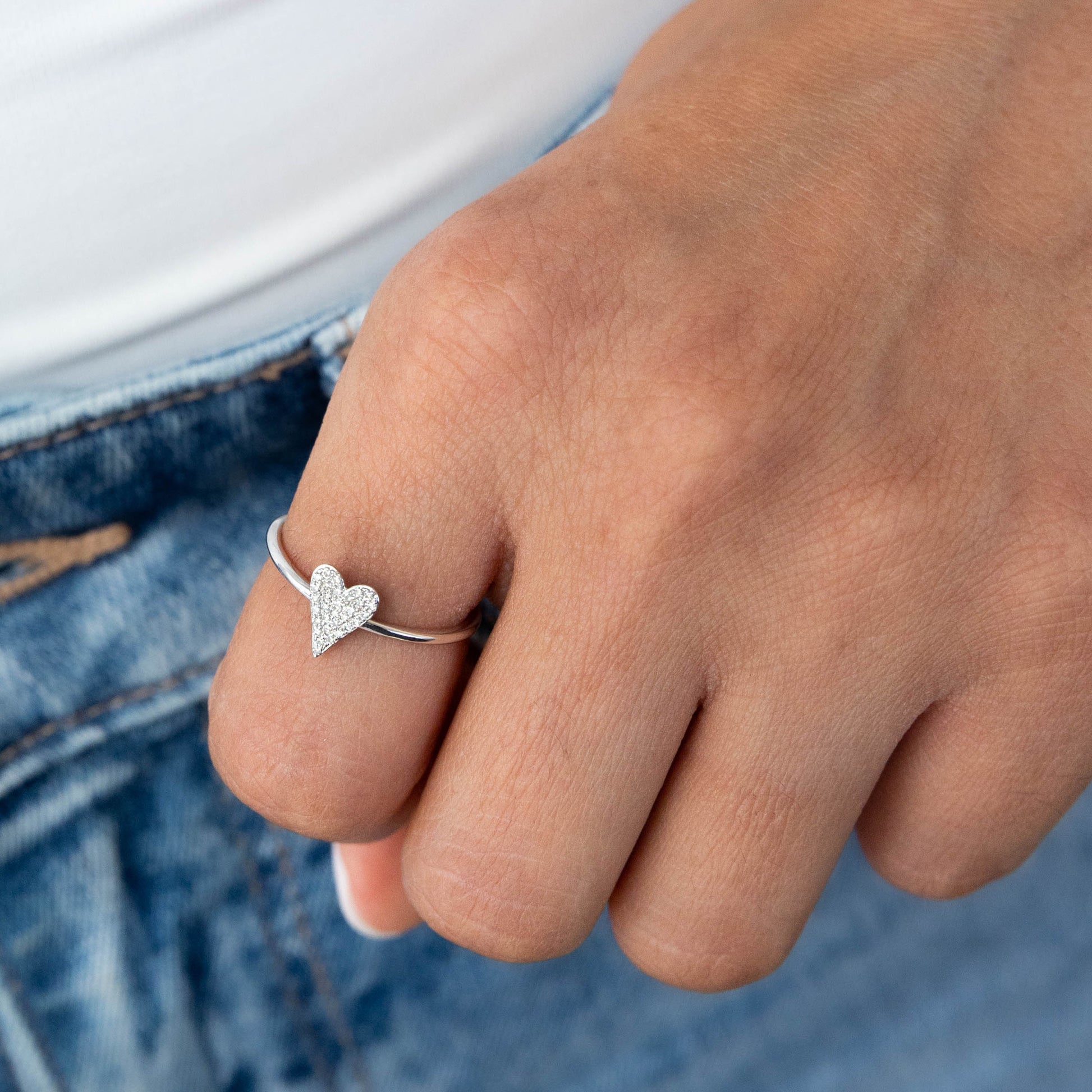 Diamond Heart Ring from Alexandra Marks Jewelry