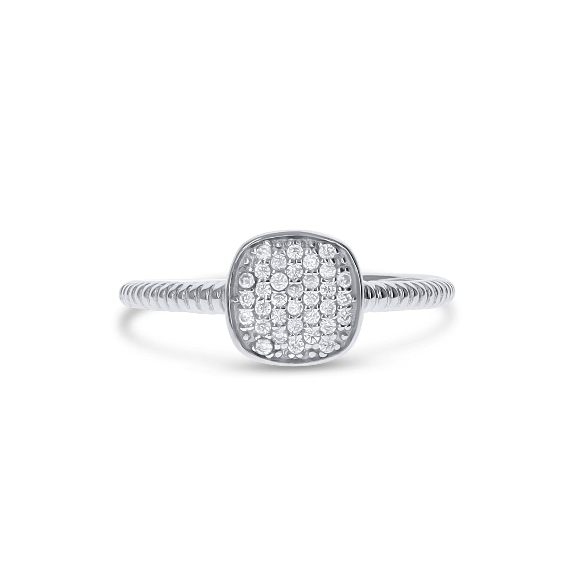 Square Statement Silver Ring - Alexandra Marks Jewelry