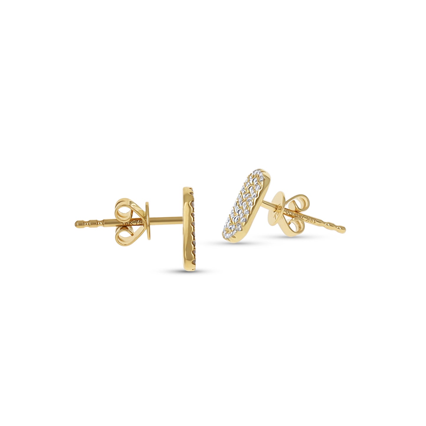 Modern Oval Diamond Stud Earrings - Alexandra Marks Jewelry