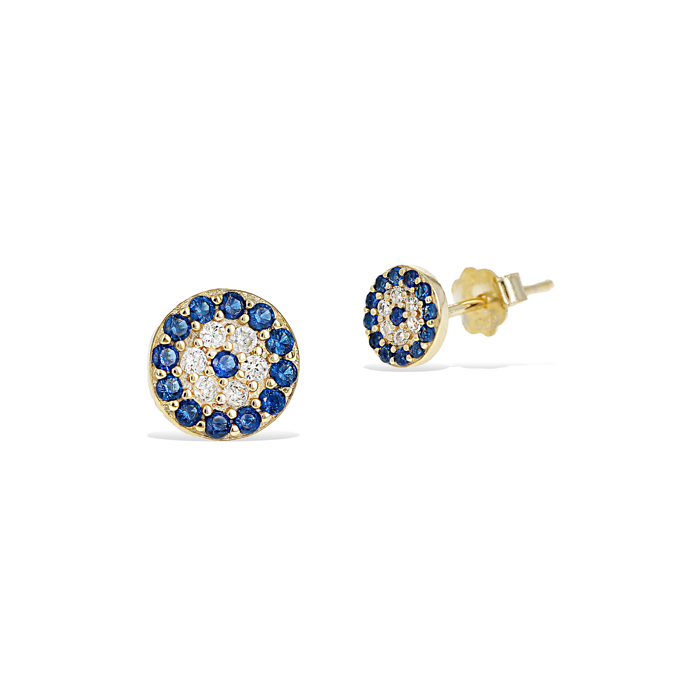 Gold Evil Eye Small Stud Earrings