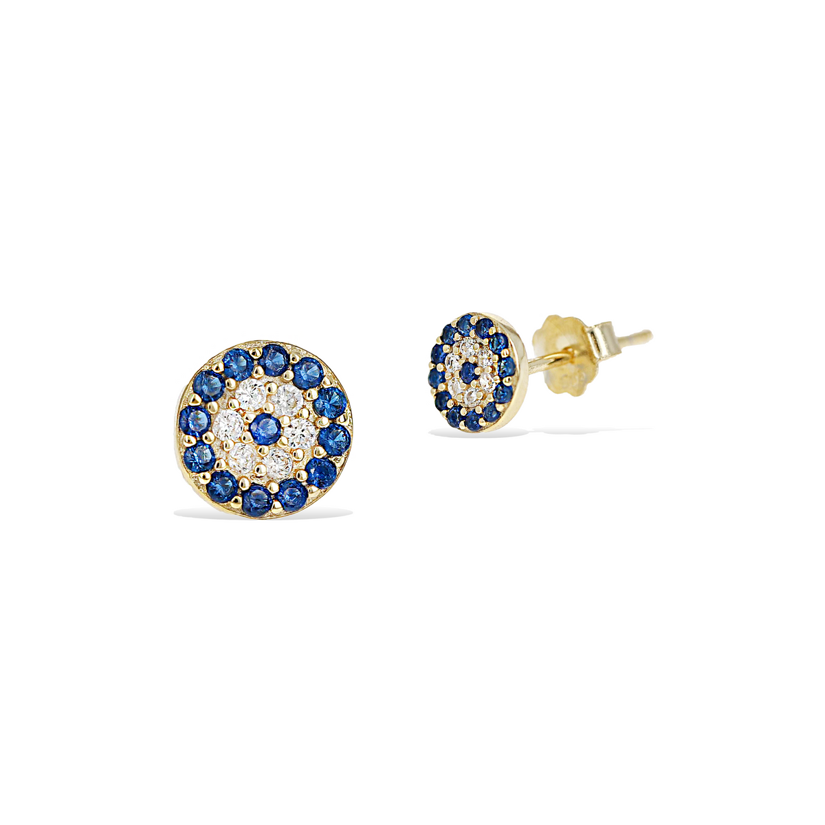 Blue hot sale eye earrings