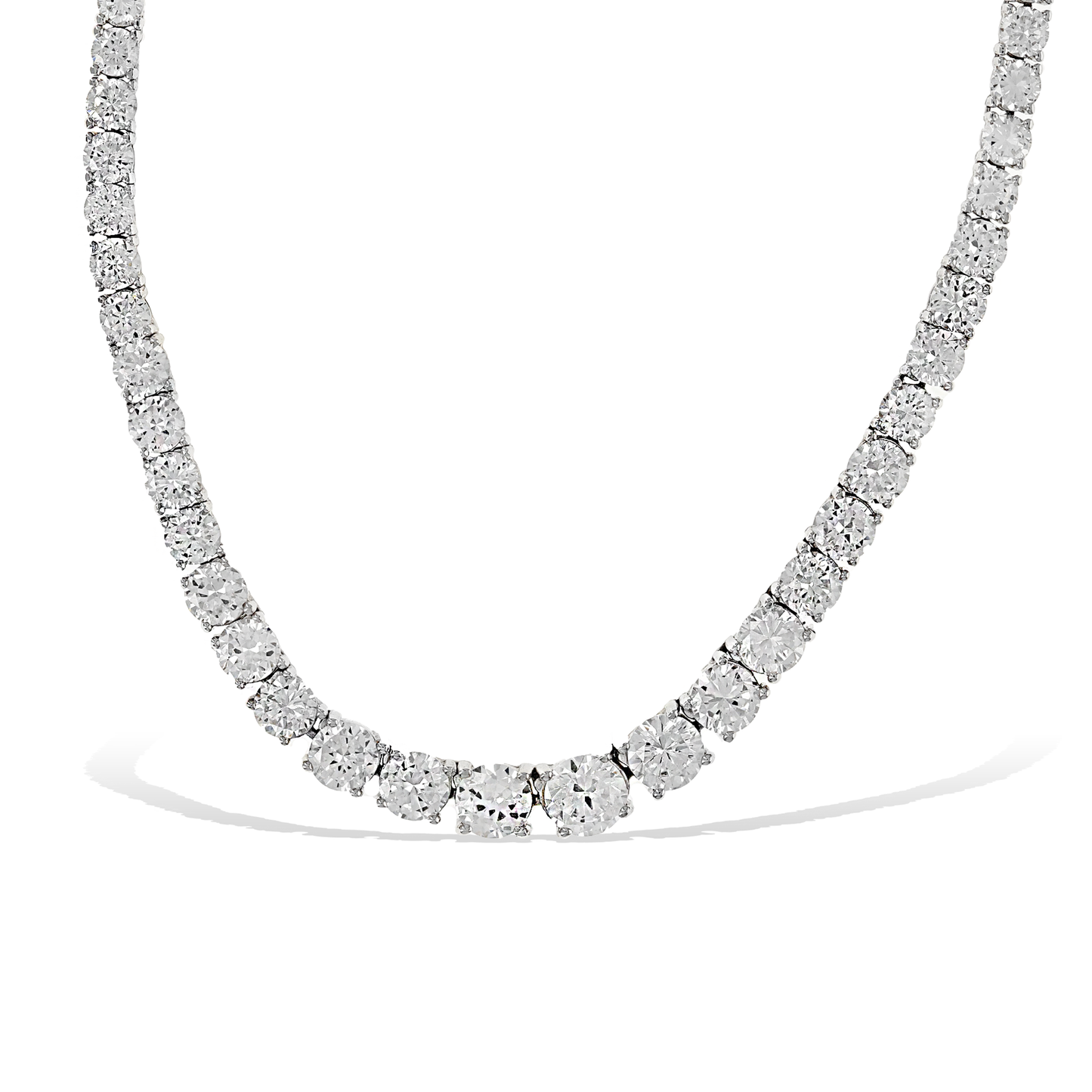 Graduted CZ Tennis Necklace from Alexandra Marks Jewelry