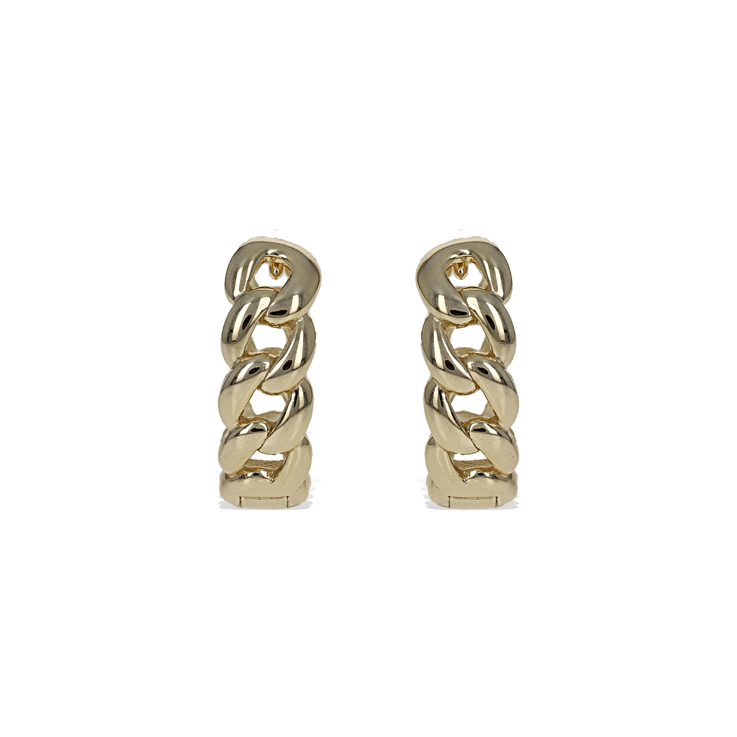 Gold Chain Hoop Earrings