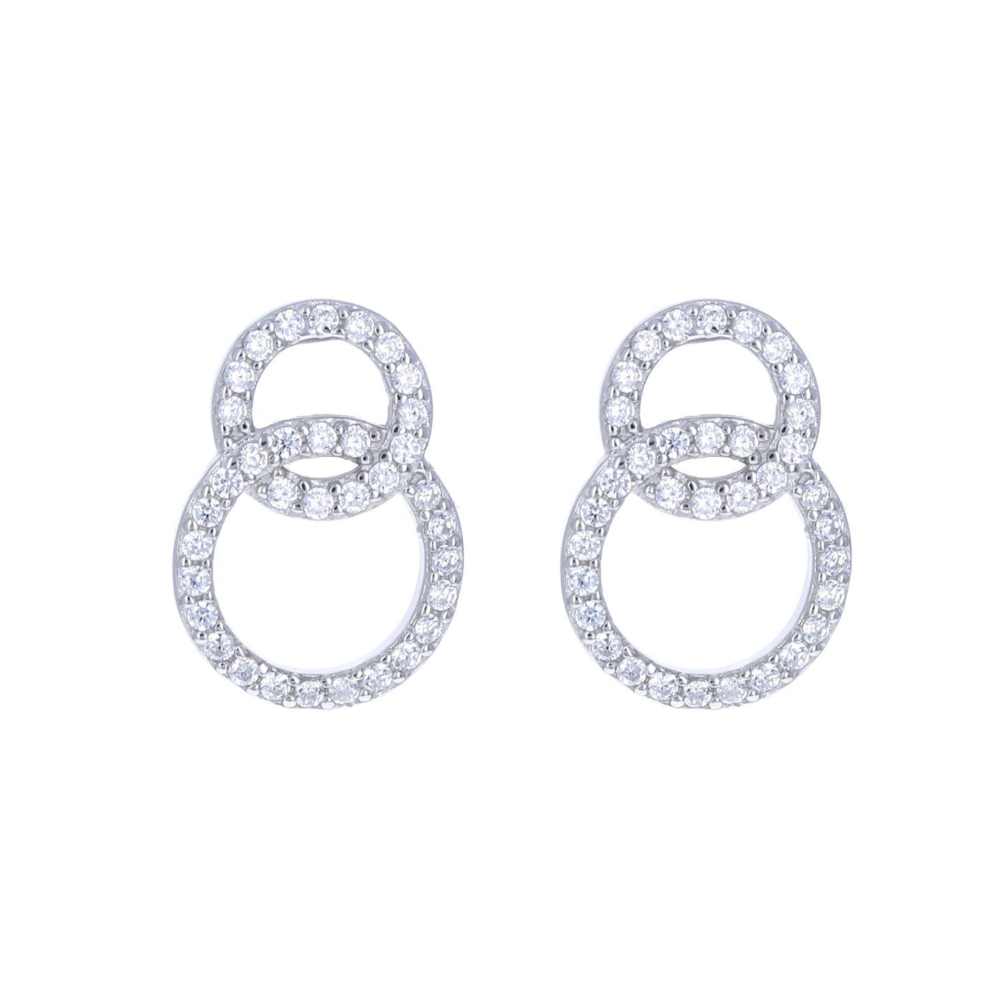 Double Interlocking Circle Studs