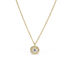 Evil Eye Charm Necklace in Gold
