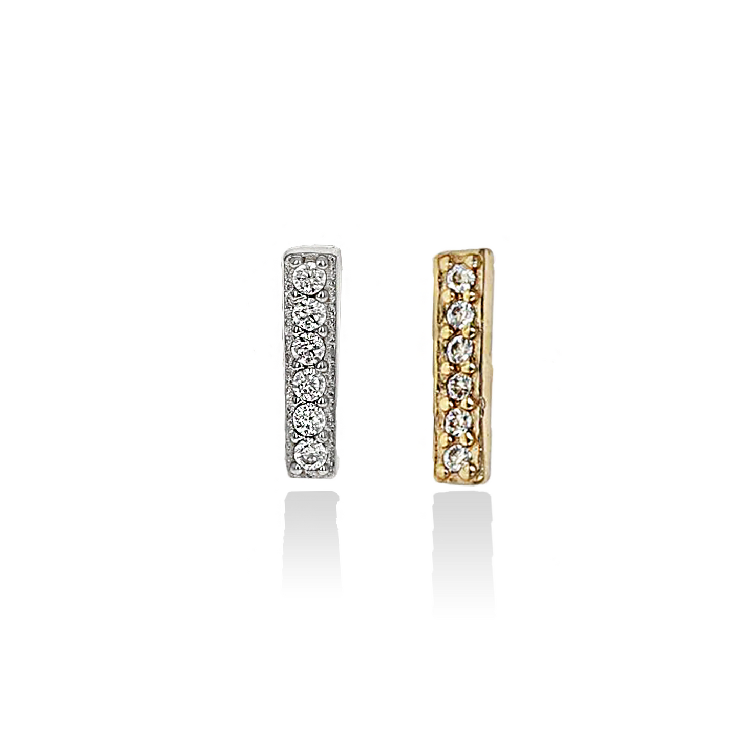 Single Letter I Initial Stud Earrings - Alexandra Marks Jewelry