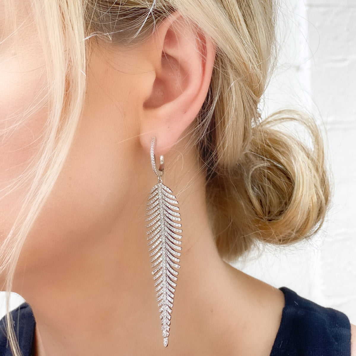 Feather earrings deals for women