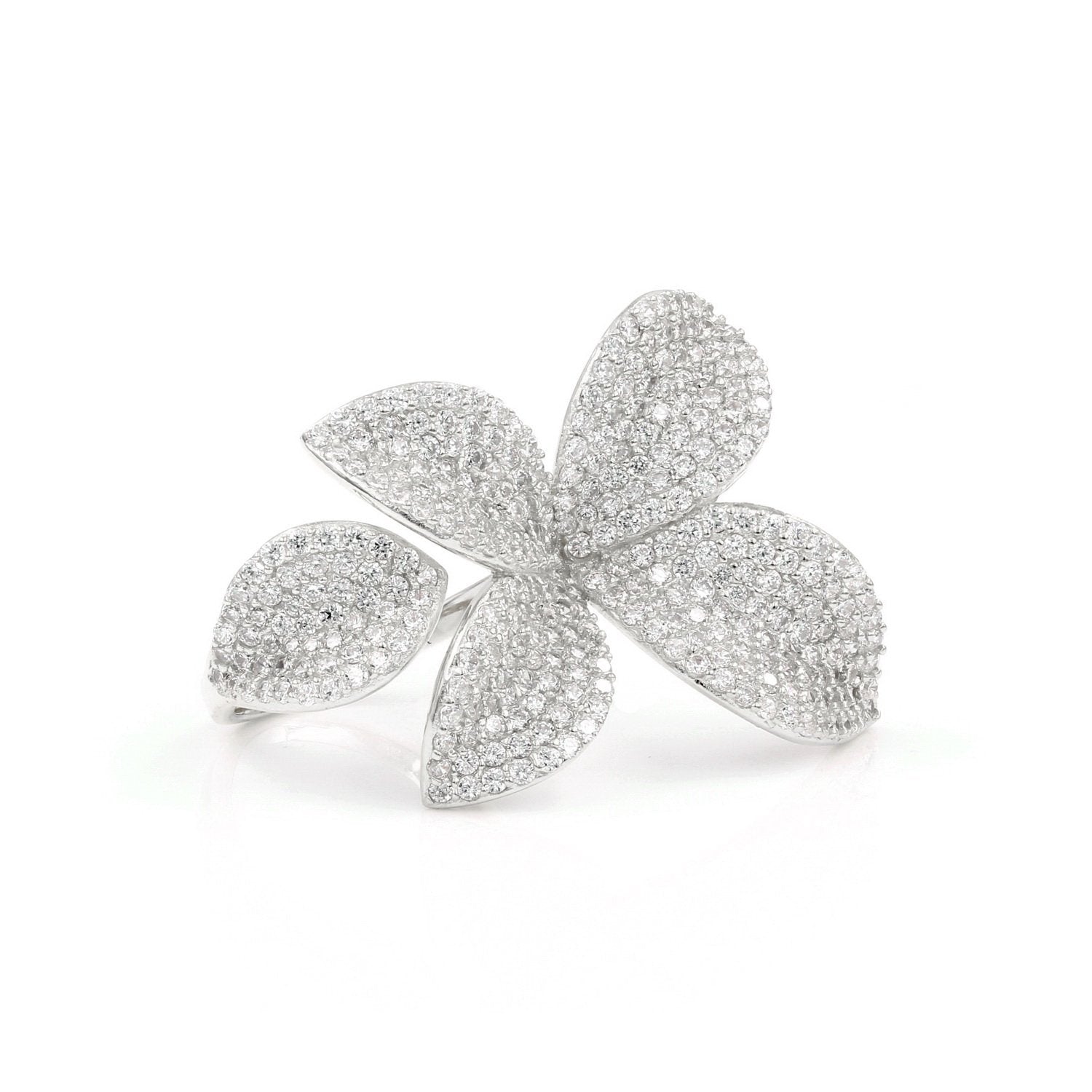 Samantha Blooming Flower CZ Ring Alexandra Marks Jewelry