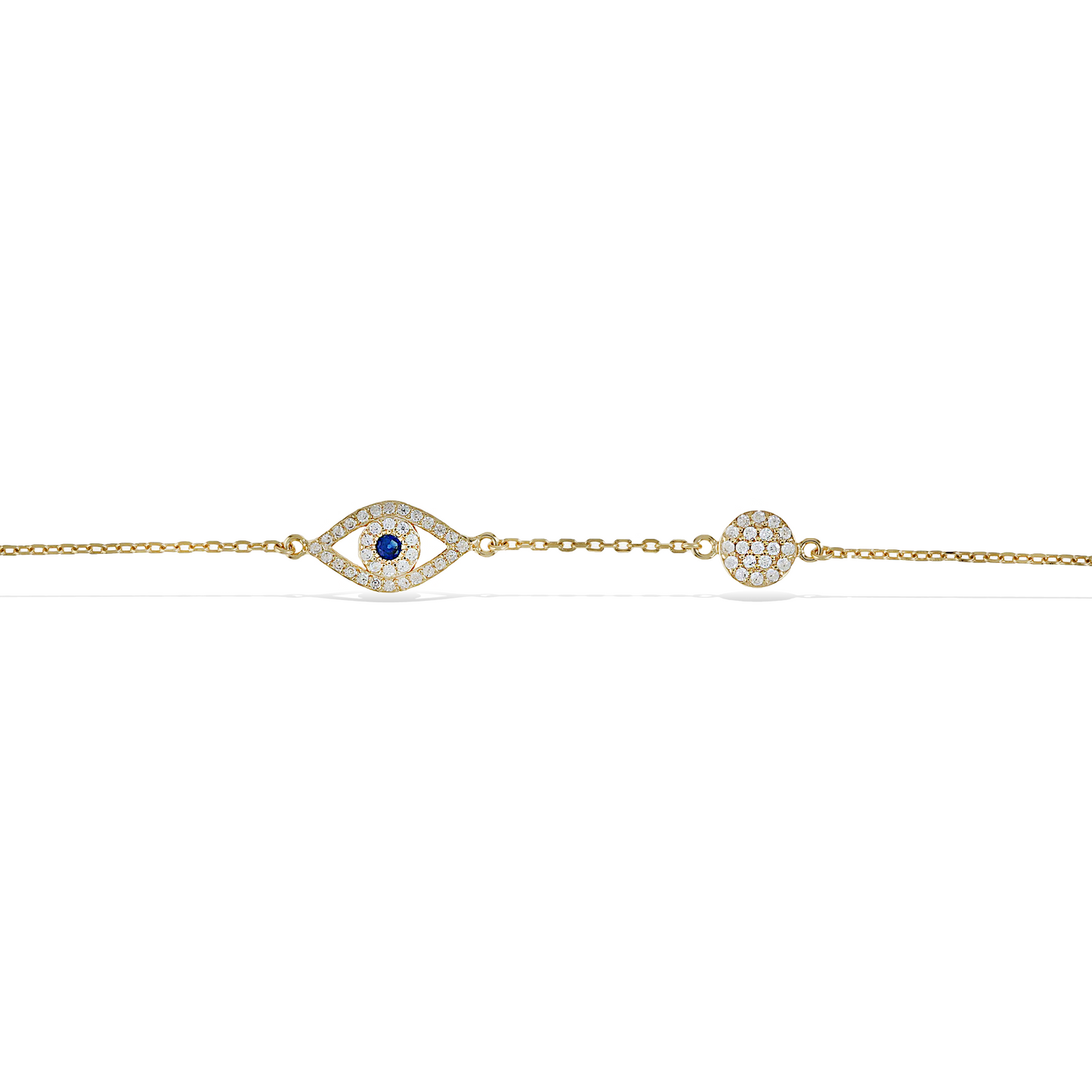 Classic Gold Evil Eye CZ Bracelet - Alexandra Marks Jewelry