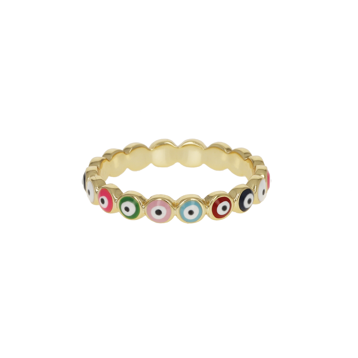 Colorful Evil Eye Eternity Band | Alexandra Marks Jewelry