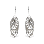 Sterling Silver Diamond Cut Drop Earrings - Alexandra Marks Jewelry