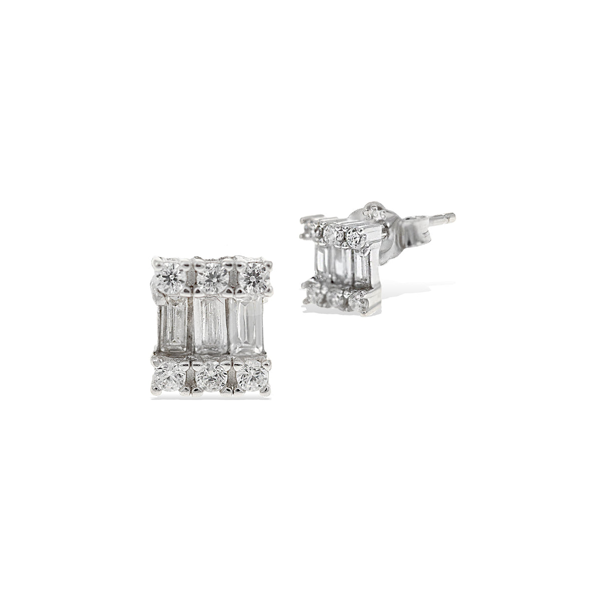 Alexandra Marks Jewelry Small Hexagon Stud Earrings