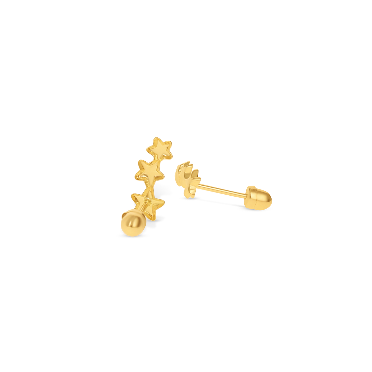 Dainty Star Studs in 14kt Gold | Alexandra Marks Jewelry